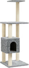 vidaXL - Kattenkrabpaal - met - sisal - krabpalen - 104 - cm - lichtgrijs