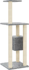 vidaXL - Kattenkrabpaal - met - sisal - krabpalen - 104 - cm - lichtgrijs
