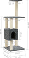 vidaXL - Kattenkrabpaal - met - sisal - krabpalen - 104 - cm - donkergrijs