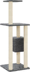 vidaXL - Kattenkrabpaal - met - sisal - krabpalen - 104 - cm - donkergrijs