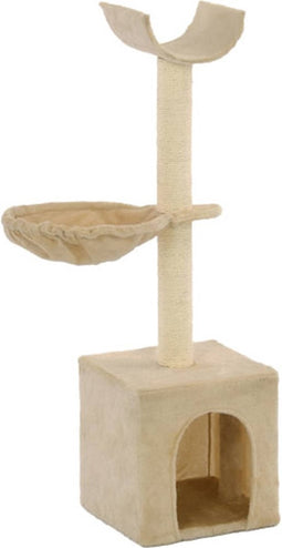 vidaXL - Kattenkrabpaal - met - sisal - krabpalen - 105 - cm - beige