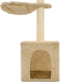 vidaXL - Kattenkrabpaal - met - sisal - krabpalen - 105 - cm - beige