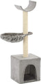 vidaXL - Kattenkrabpaal - met - sisal - krabpalen - 105 - cm - grijs
