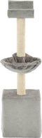 vidaXL - Kattenkrabpaal - met - sisal - krabpalen - 105 - cm - grijs