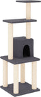 vidaXL - Kattenkrabpaal - met - sisal - krabpalen - 105 - cm - donkergrijs
