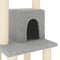vidaXL - Kattenkrabpaal - met - sisal - krabpalen - 105 - cm - lichtgrijs