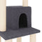 vidaXL - Kattenkrabpaal - met - sisal - krabpalen - 105 - cm - donkergrijs