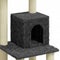 vidaXL - Kattenkrabpaal - met - sisal - krabpalen - 105 - cm - donkergrijs