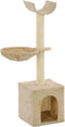 vidaXL - Kattenkrabpaal - met - sisal - krabpalen - 105 - cm - pootafdrukken - beige