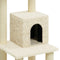 vidaXL - Kattenkrabpaal - met - sisal - krabpalen - 105 - cm - crèmekleurig