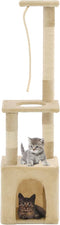 vidaXL - Kattenkrabpaal - met - sisal - krabpalen - 109 - cm - grijs
