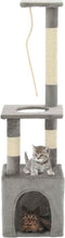 vidaXL - Kattenkrabpaal - met - sisal - krabpalen - 109 - cm - grijs