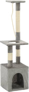 vidaXL - Kattenkrabpaal - met - sisal - krabpalen - 109 - cm - grijs