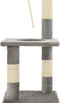 vidaXL - Kattenkrabpaal - met - sisal - krabpalen - 109 - cm - grijs