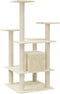 vidaXL - Kattenkrabpaal - met - sisal - krabpalen - 110 - cm - crèmekleurig