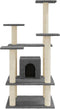 vidaXL - Kattenkrabpaal - met - sisal - krabpalen - 110 - cm - donkergrijs