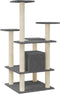 vidaXL - Kattenkrabpaal - met - sisal - krabpalen - 110 - cm - donkergrijs