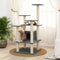 vidaXL - Kattenkrabpaal - met - sisal - krabpalen - 110 - cm - donkergrijs