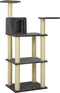 vidaXL - Kattenkrabpaal - met - sisal - krabpalen - 118,5 - cm - donkergrijs