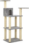 vidaXL - Kattenkrabpaal - met - sisal - krabpalen - 118,5 - cm - lichtgrijs