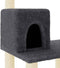 vidaXL - Kattenkrabpaal - met - sisal - krabpalen - 118,5 - cm - donkergrijs