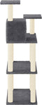 vidaXL - Kattenkrabpaal - met - sisal - krabpalen - 118,5 - cm - donkergrijs