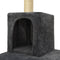 vidaXL - Kattenkrabpaal - met - sisal - krabpalen - 118,5 - cm - donkergrijs