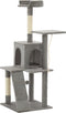vidaXL - Kattenkrabpaal - met - sisal - krabpalen - 120 - cm - grijs