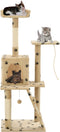 vidaXL - Kattenkrabpaal - met - sisal - krabpalen - 120 - cm - grijs