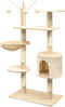 vidaXL - Kattenkrabpaal - met - sisal - krabpalen - 125 - cm - beige