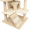 vidaXL - Kattenkrabpaal - met - sisal - krabpalen - 125 - cm - beige