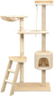 vidaXL - Kattenkrabpaal - met - sisal - krabpalen - 125 - cm - grijs