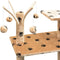 vidaXL - Kattenkrabpaal - met - sisal - krabpalen - 125 - cm - pootafdrukken - beige