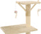 vidaXL - Kattenkrabpaal - met - sisal - krabpalen - 138 - cm - beige