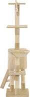 vidaXL - Kattenkrabpaal - met - sisal - krabpalen - 138 - cm - beige