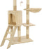 vidaXL - Kattenkrabpaal - met - sisal - krabpalen - 138 - cm - beige
