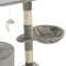 vidaXL - Kattenkrabpaal - met - sisal - krabpalen - 138 - cm - grijs