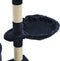 vidaXL - Kattenkrabpaal - met - sisal - krabpalen - 138 - cm - donkerblauw