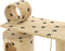 vidaXL - Kattenkrabpaal - met - sisal - krabpalen - 140 - cm - pootafdrukken - beige