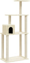 vidaXL - Kattenkrabpaal - met - sisal - krabpalen - 147 - cm - lichtgrijs