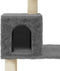 vidaXL - Kattenkrabpaal - met - sisal - krabpalen - 147 - cm - donkergrijs