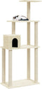 vidaXL - Kattenkrabpaal - met - sisal - krabpalen - 147 - cm - crèmekleurig