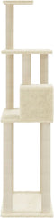 vidaXL - Kattenkrabpaal - met - sisal - krabpalen - 147 - cm - lichtgrijs
