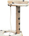 vidaXL - Kattenkrabpaal - met - sisal - krabpalen - 150 - cm - pootafdrukken - beige