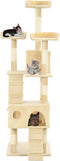 vidaXL - Kattenkrabpaal - met - sisal - krabpalen - 170 - cm - beige