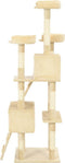 vidaXL - Kattenkrabpaal - met - sisal - krabpalen - 170 - cm - beige