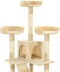 vidaXL - Kattenkrabpaal - met - sisal - krabpalen - 170 - cm - beige