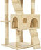 vidaXL - Kattenkrabpaal - met - sisal - krabpalen - 170 - cm - beige