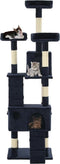 vidaXL - Kattenkrabpaal - met - sisal - krabpalen - 170 - cm - blauw