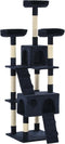 vidaXL - Kattenkrabpaal - met - sisal - krabpalen - 170 - cm - blauw